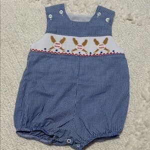 Bailey Boys Smocked Baseball Bubble